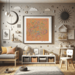 188 dodecagons glazedmustardandveiledcrimson childrens room