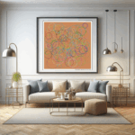 188 dodecagons glazedmustardandveiledcrimson living room