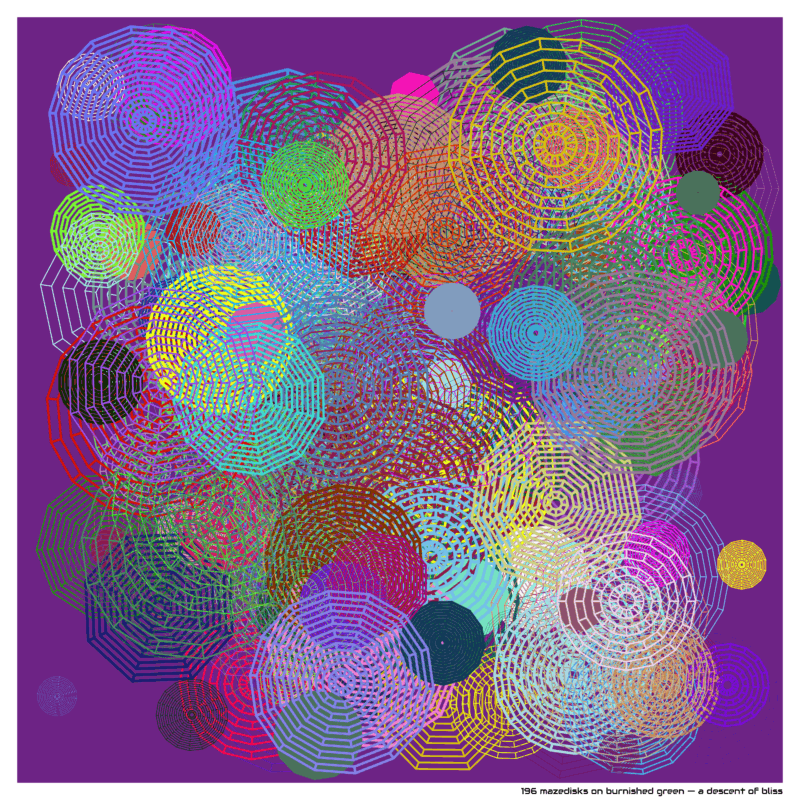 196 mazedisks burnishedgreen adescentofbliss