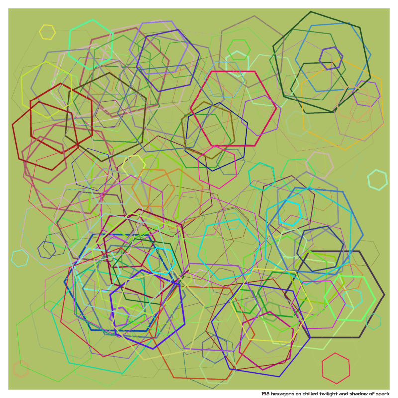 198 hexagons chilledtwilightandshadowofspark