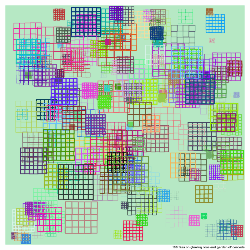 199 tiles glowingroseandgardenofcascade