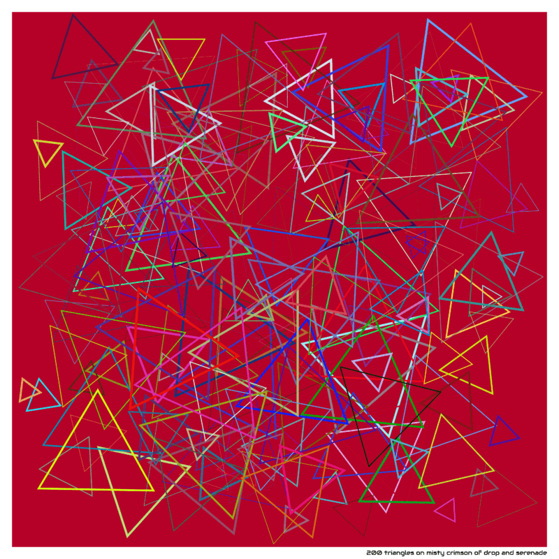 200 triangles mistycrimsonofdropandserenade