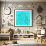 204 hexagons fieldinsilentaqua childrens room
