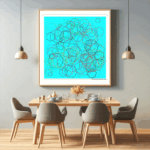 204 hexagons fieldinsilentaqua dining room