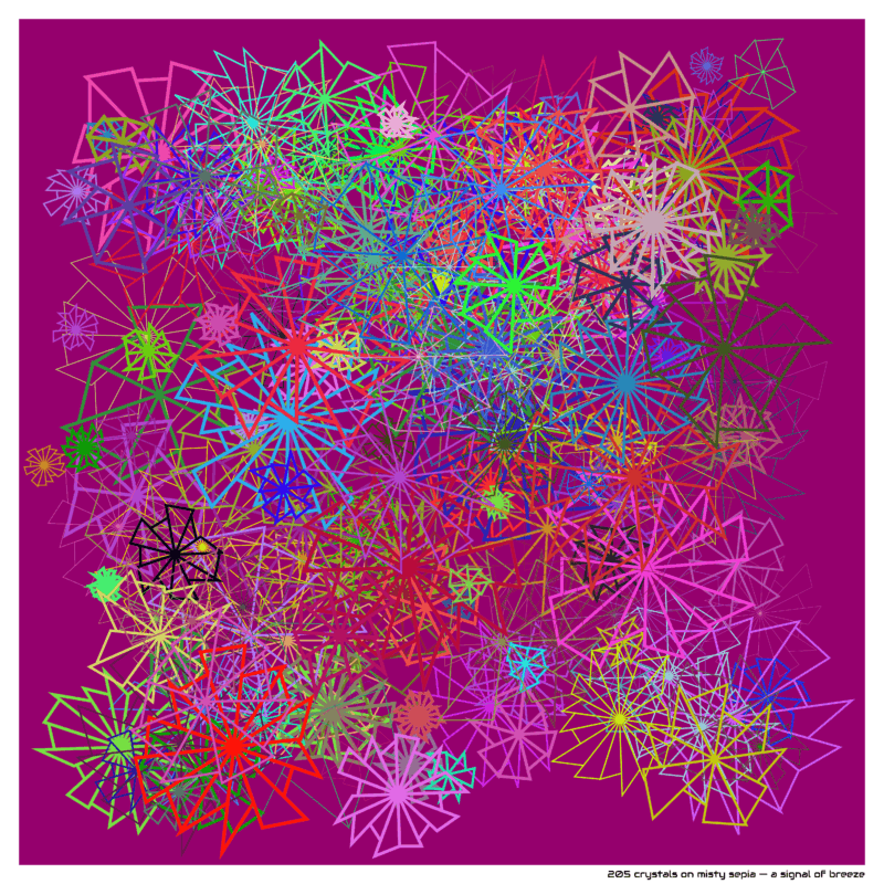 205 crystals mistysepia asignalofbreeze