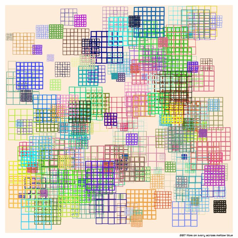 207 tiles ivoryacrossmellowblue