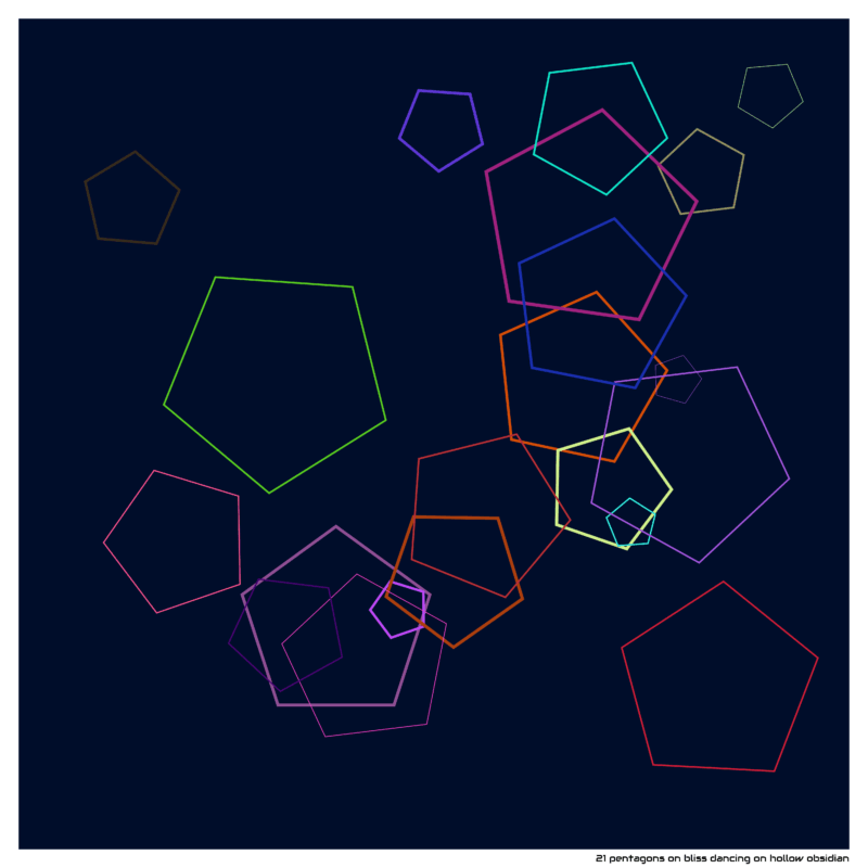 21 pentagons blissdancingonhollowobsidian