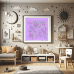 210 triangles mirrorofsmokyroseandfuchsia childrens room