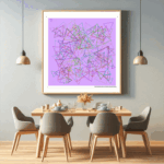 210 triangles mirrorofsmokyroseandfuchsia dining room