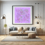 210 triangles mirrorofsmokyroseandfuchsia living room
