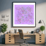 210 triangles mirrorofsmokyroseandfuchsia office