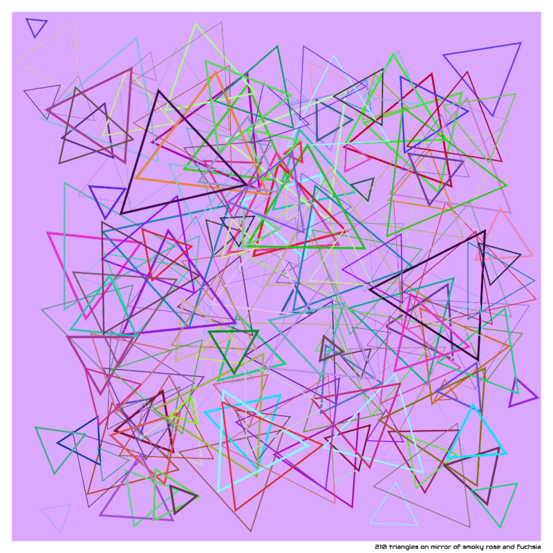 210 triangles mirrorofsmokyroseandfuchsia