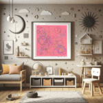 211 hexagons gleamingnavy areflectionofwhim childrens room