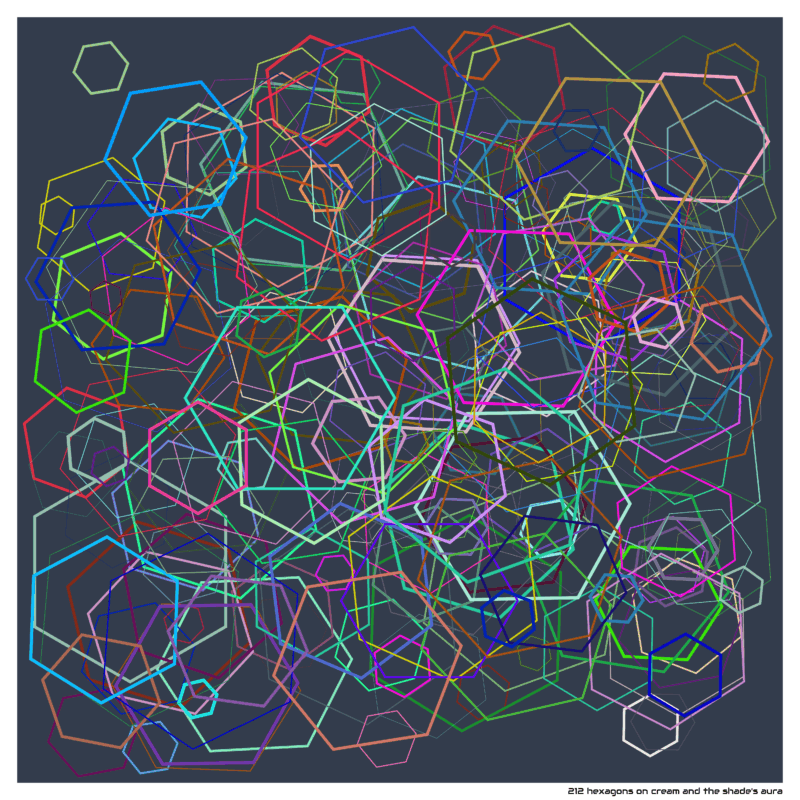212 hexagons creamandtheshadesaura