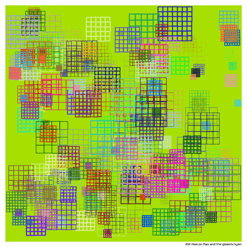 212 tiles flaxandthegleamshymn
