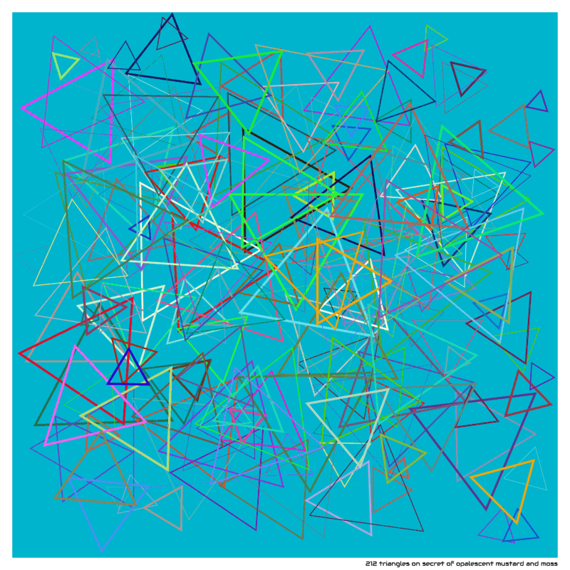212 triangles secretofopalescentmustardandmoss