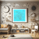 214 undecagons aquaabovedustyblush childrens room