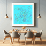 214 undecagons aquaabovedustyblush dining room