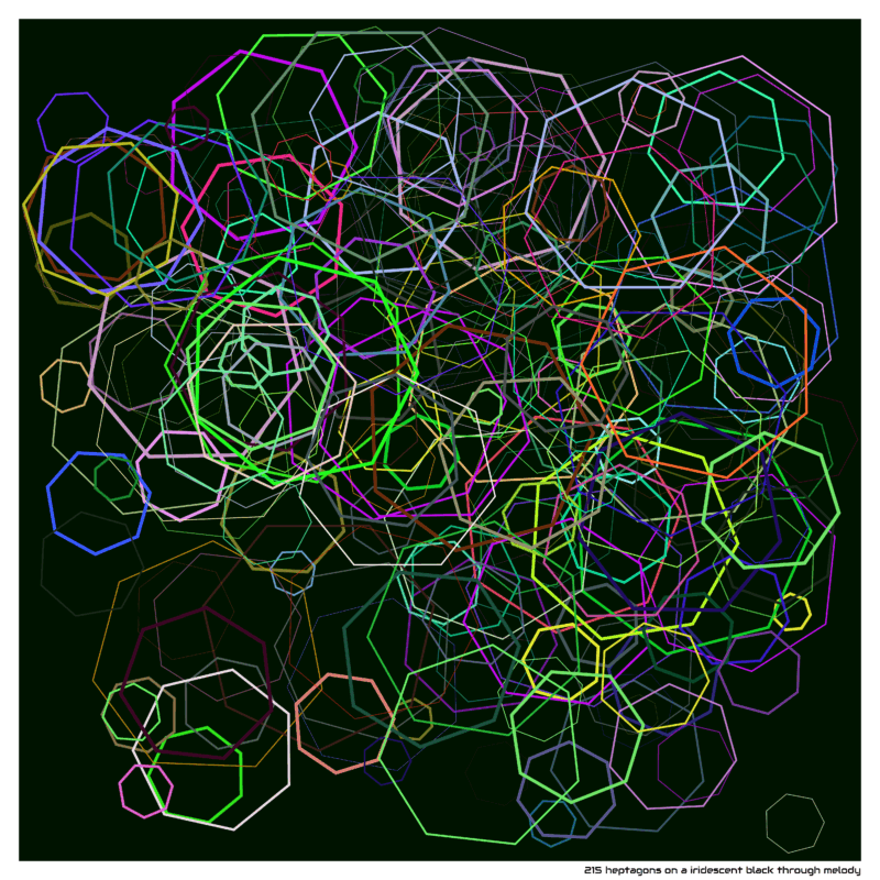 215 heptagons airidescentblackthroughmelody