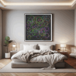 219 pentagons grayaboveenchantedcherry bedroom
