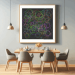 219 pentagons grayaboveenchantedcherry dining room