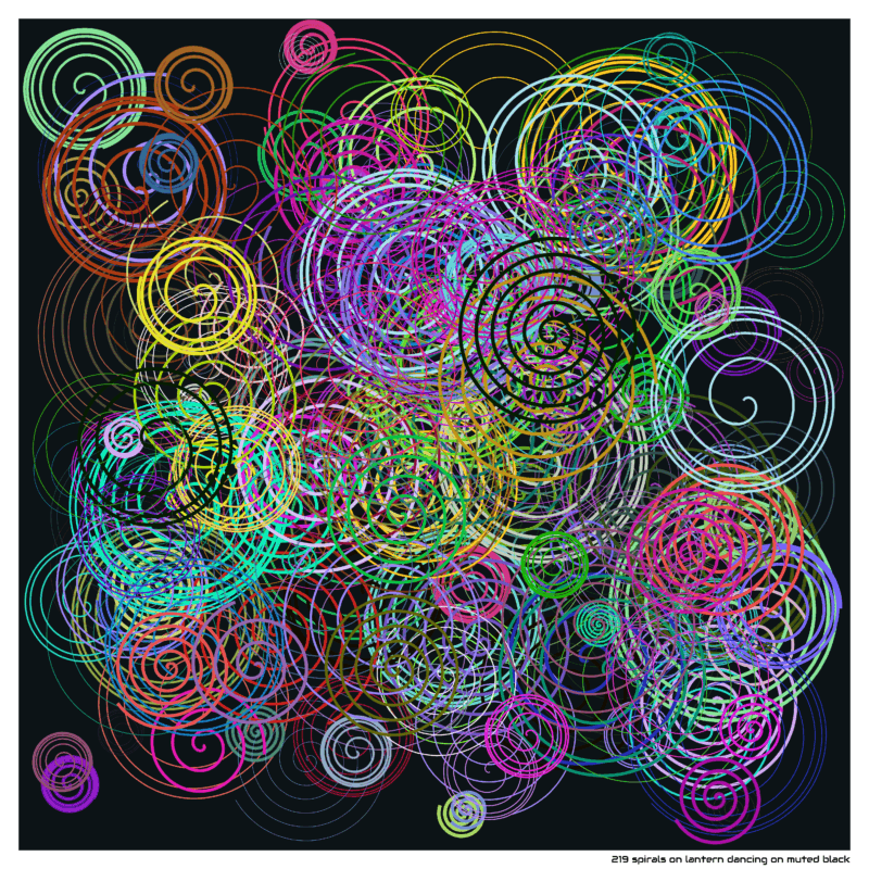 219 spirals lanterndancingonmutedblack