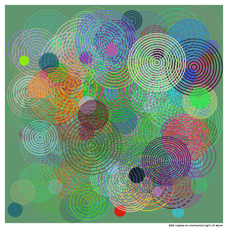 226 ripples on enchanted light of silver