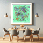227 nerves veiledturquoiseandsilentstrawberry dining room