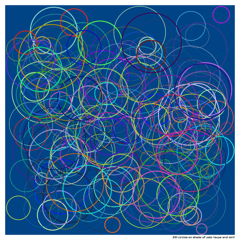 231 circles shadeofpaletaupeandmint
