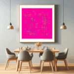 231 crosses bloomofdeepmagentaandtan dining room