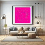 231 crosses bloomofdeepmagentaandtan living room