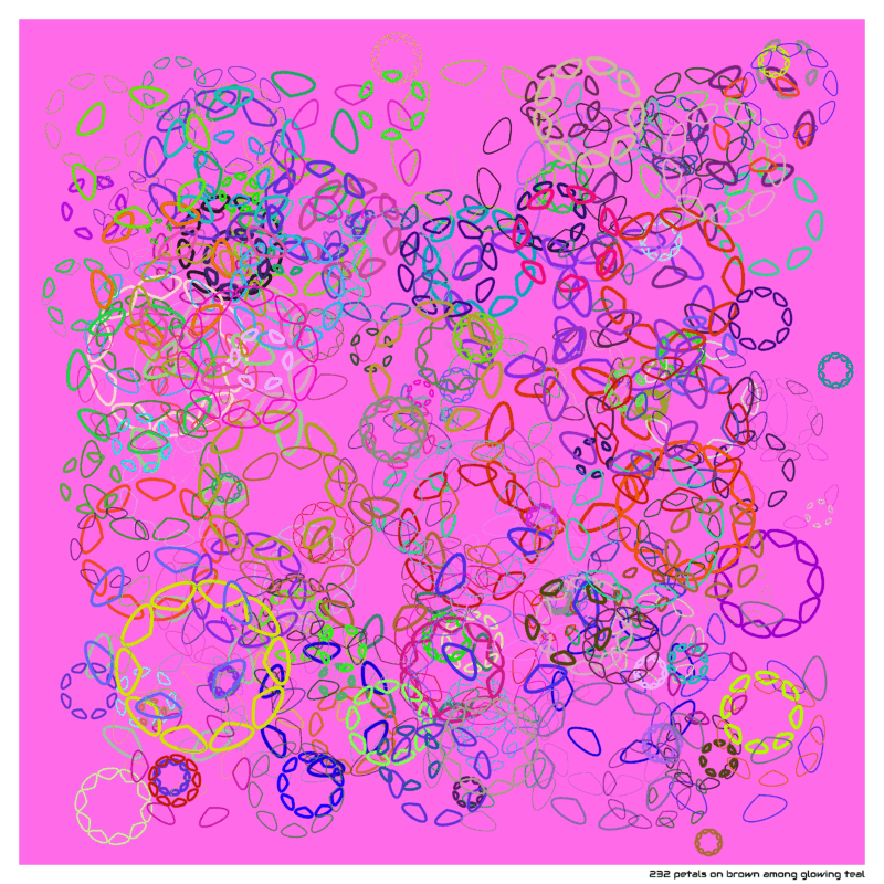 232 petals brownamongglowingteal