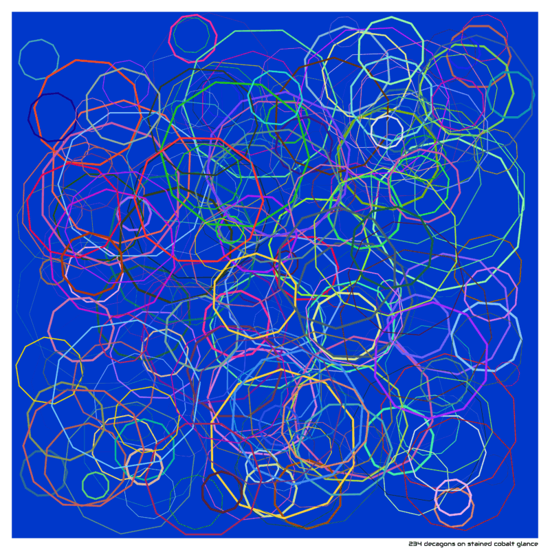 234 decagons stainedcobaltglance