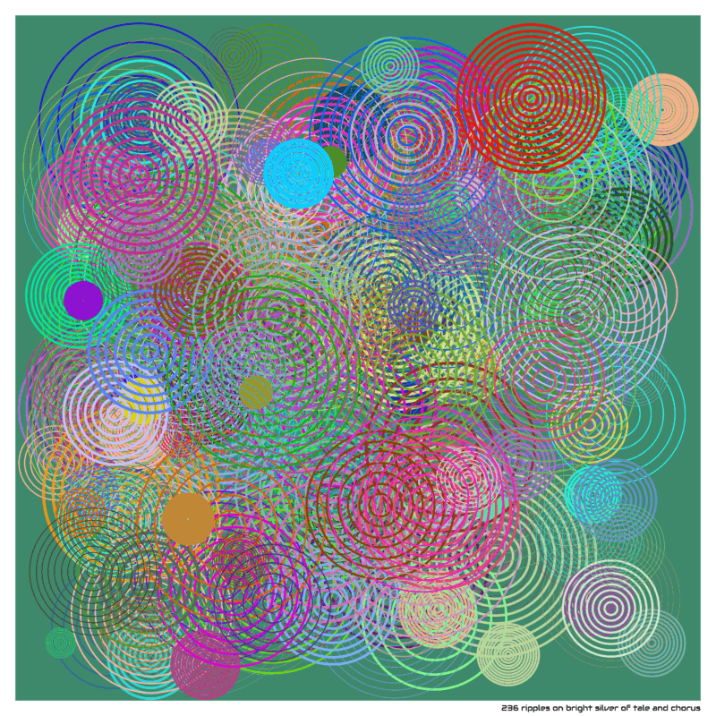 236 ripples on Bright silver of Tale and Chorus