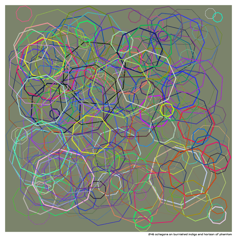 246 octagons burnishedindigoandhorizonofphantom
