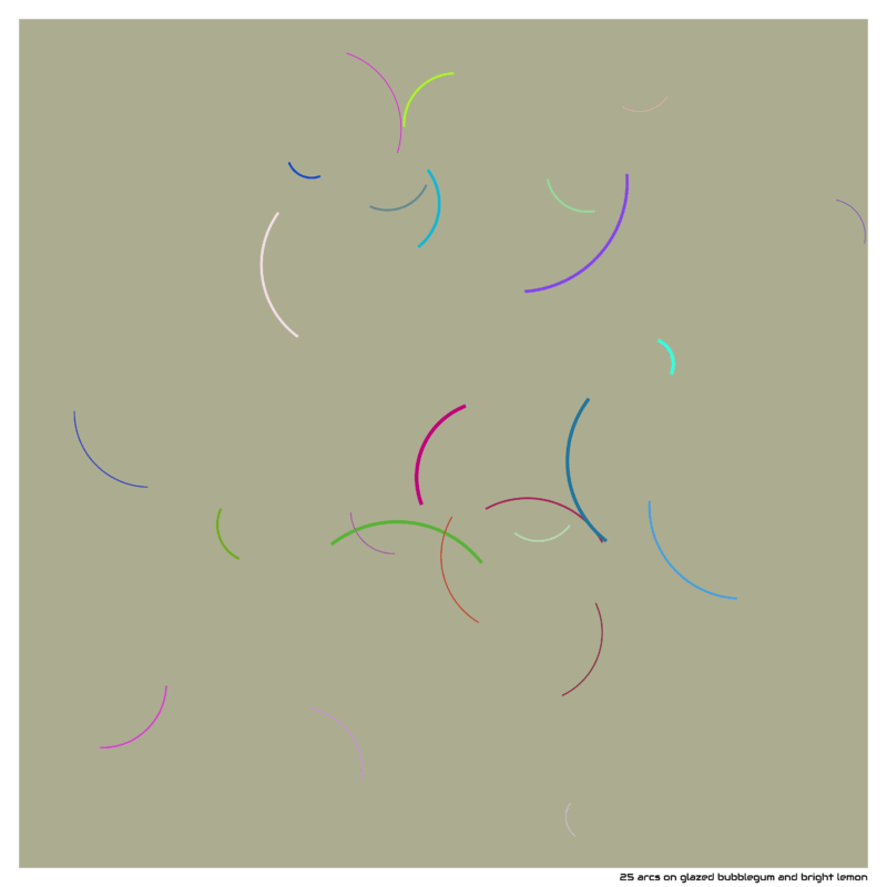 25 arcs glazedbubblegumandbrightlemon