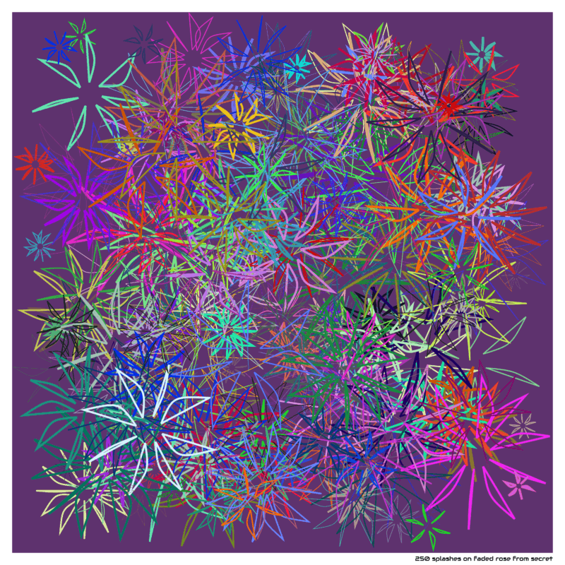 250 splashes fadedrosefromsecret