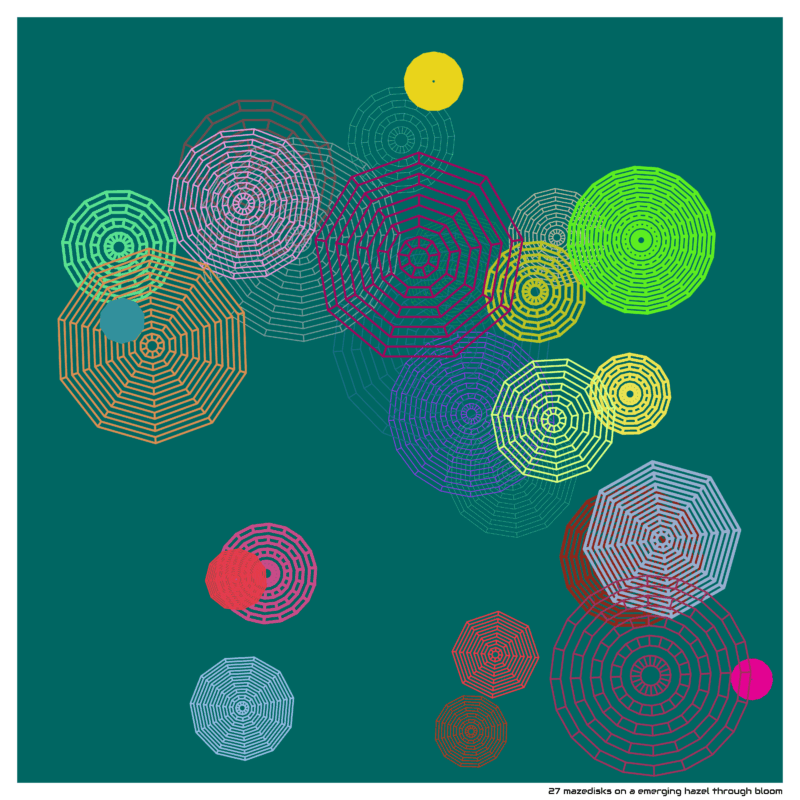 27 mazedisks aemerginghazelthroughbloom