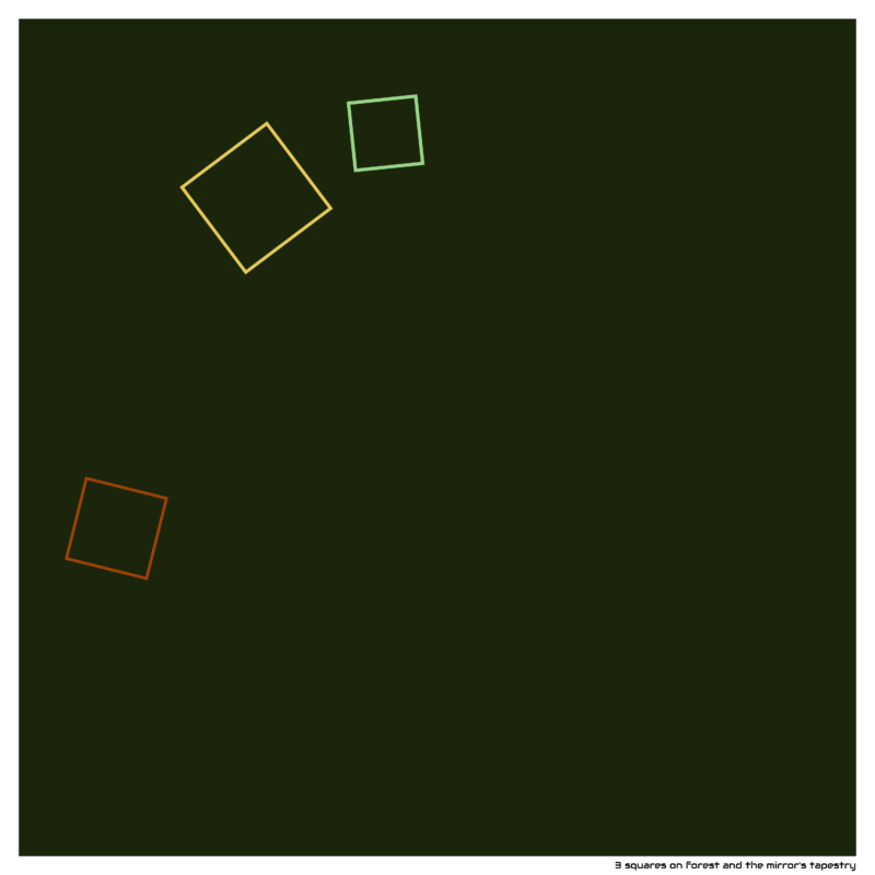 3 squares forestandthemirrorstapestry