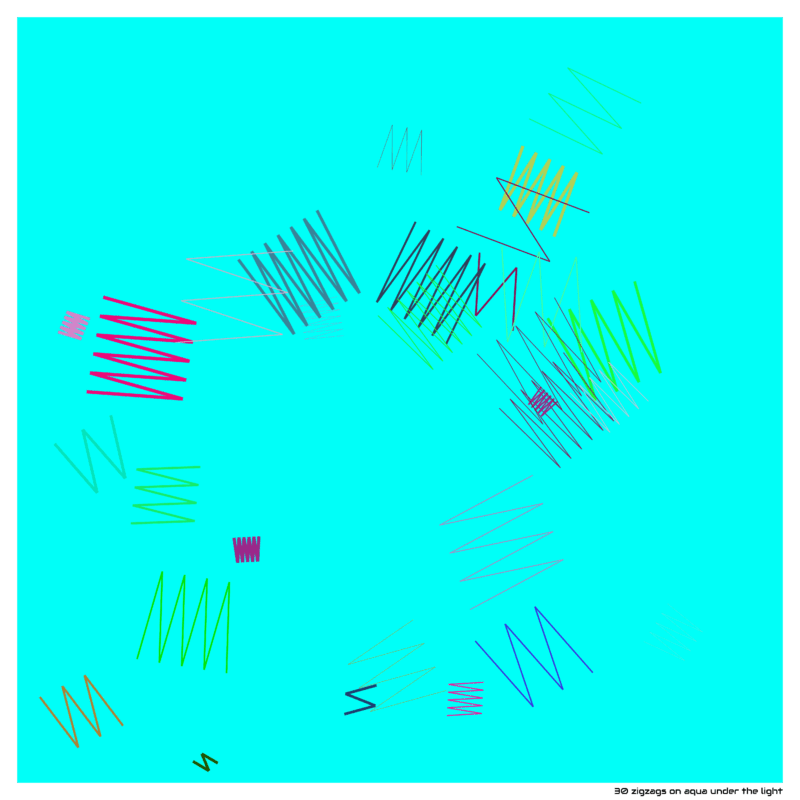 30 zigzags aquaunderthelight