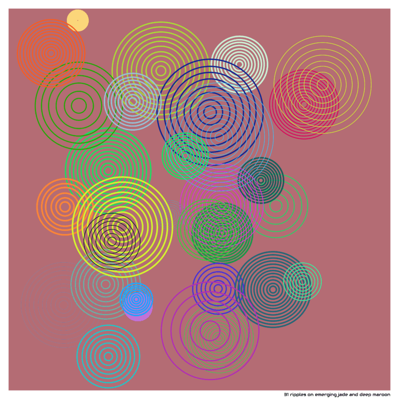 31 ripples emergingjadeanddeepmaroon