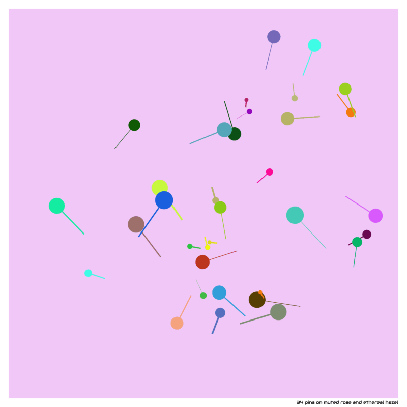 34 pins mutedroseandetherealhazel