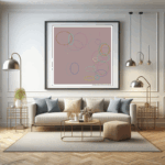 35 ellipses glanceoffrozenashandpowderpink living room
