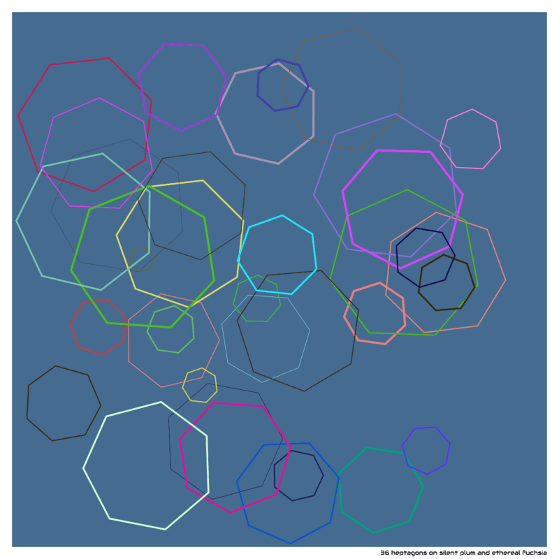 36 heptagons silentplumandetherealfuchsia
