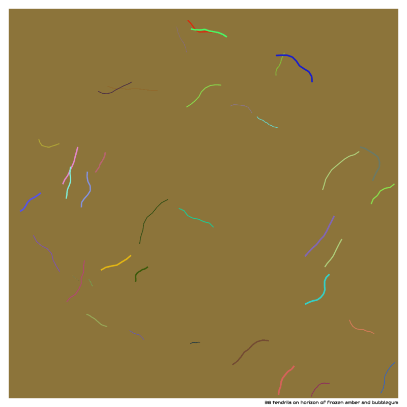 38 tendrils horizonoffrozenamberandbubblegum