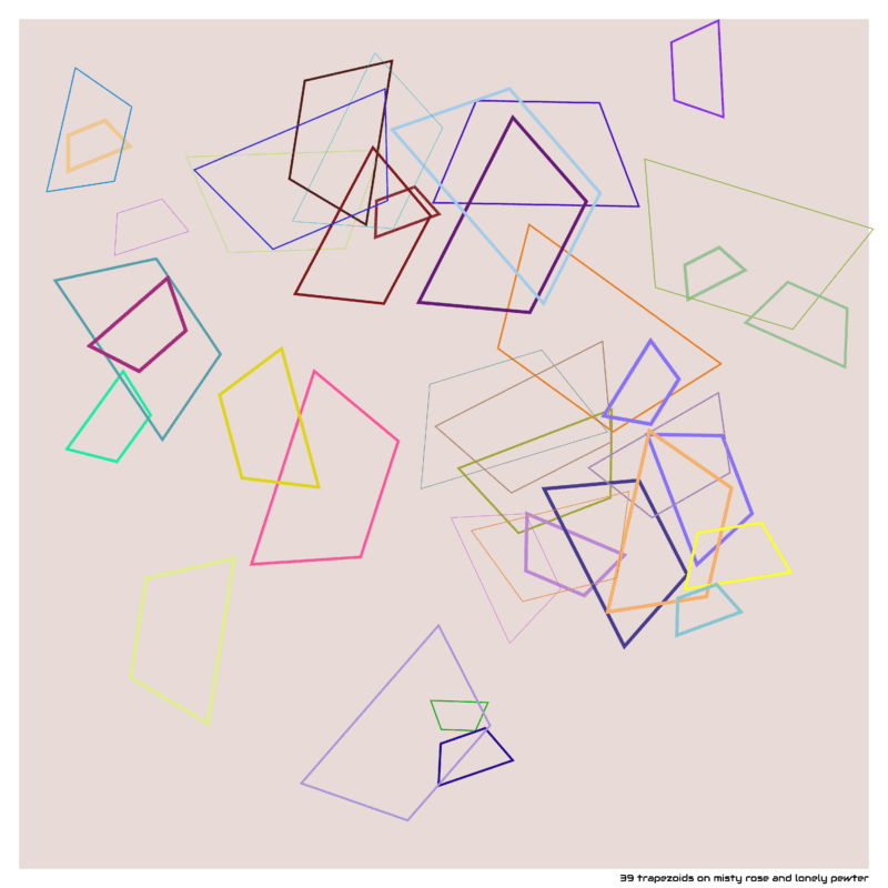 39 trapezoids mistyroseandlonelypewter