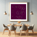 42 trapezoids mistyobsidianandhollowpewter dining room