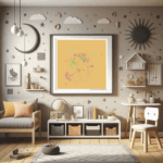 45 fractals burnishedapricotandflickeringgold childrens room