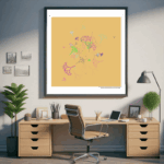 45 fractals burnishedapricotandflickeringgold office