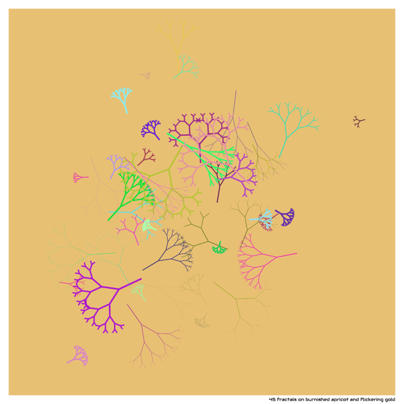 45 fractals burnishedapricotandflickeringgold